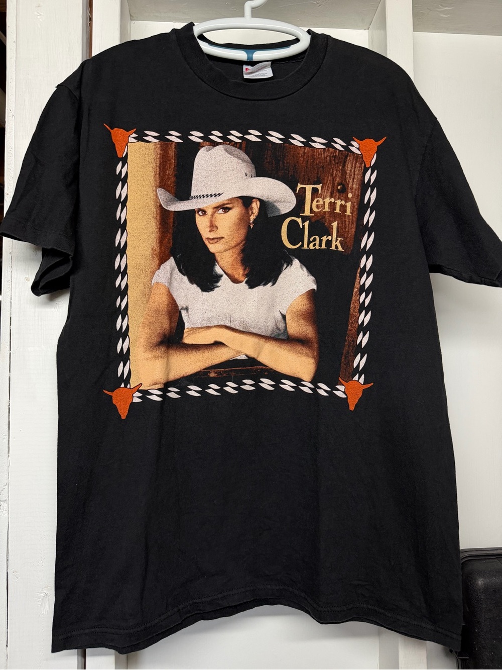 1996 Terri Clark Vintage Tour Shirt Size Large Hanes Heavyweight Like New